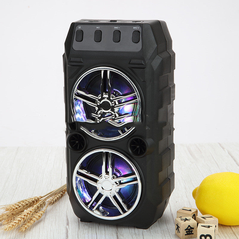 Bluetooth Dual Outdoor Portable Loud Speaker With Microphone