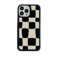 Black And White Lattice Mobile Phone Protective Case