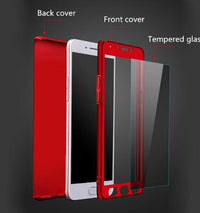 For Galaxy J5 2021 Case Cover 360 J3 J5 J7 Pro 2021 J2 J5 J7 Prime 360 PC Phone Cover Cases With Tempered Glass