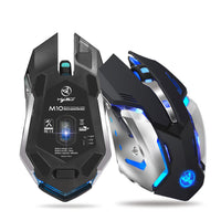 HXSJ new wireless mouse 2.4GPI gaming mouse glowing mouse