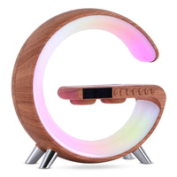 2023 Wireless Charger,New Intelligent G Shaped LED Lamp,Bluetooth Speaker,  Atmosphere Lamp, App Control For Bedroom Home Decor