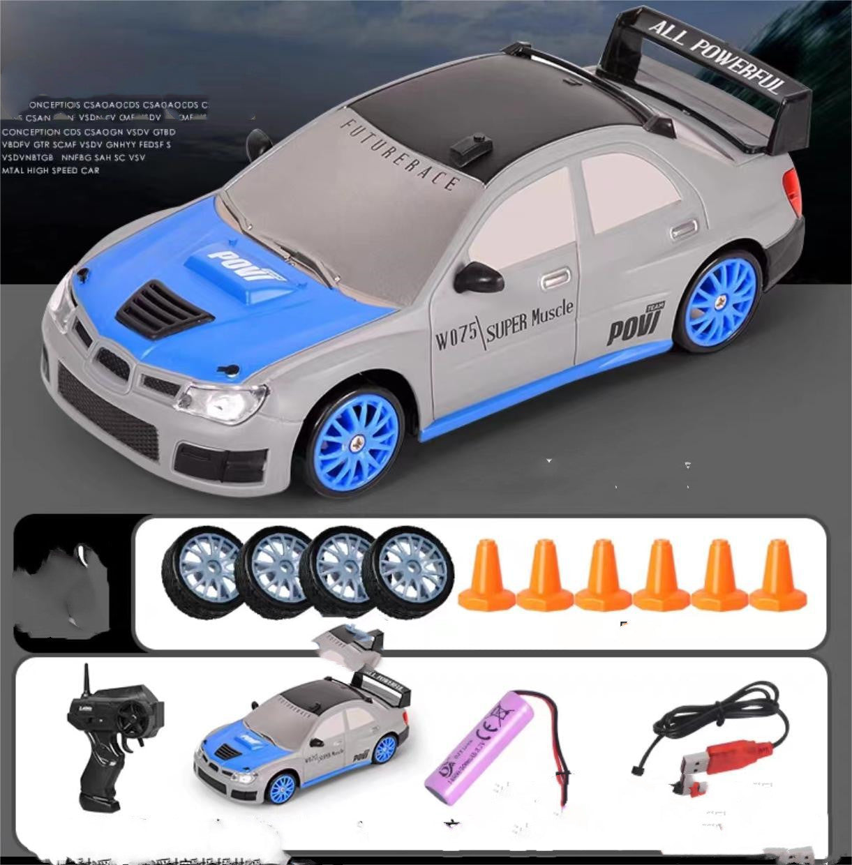 2.4G 4WD RC Drift Car With Changeable Tires Included